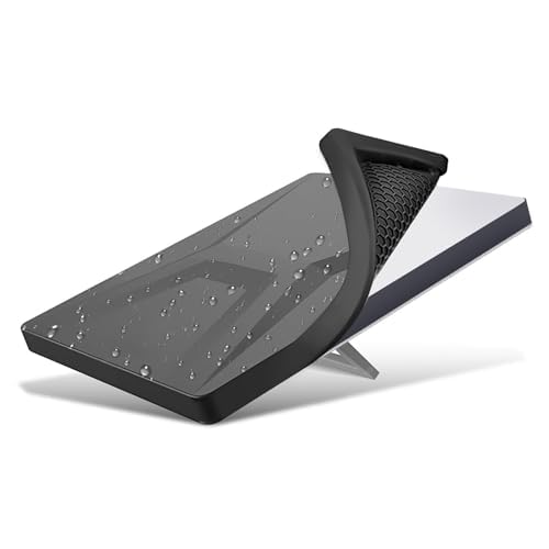 eMjollRay Starlink Mini Case Protective Cover for Starlink Mini Accessories Dish, Liquid Silicone Protector Waterproof for Outdoor Travel Camping Portable All-Round Full Cover Shell Protection-Black