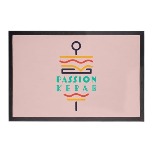 Fabulous Paillasson Rose - Passion Kebab Street Food Turquie - Dimensions: 75x50cm