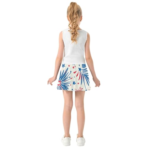 Girls Athletic Skirts with Built in Shorts Flowy Girl Golf Skirt Skort Kids with Pockets4