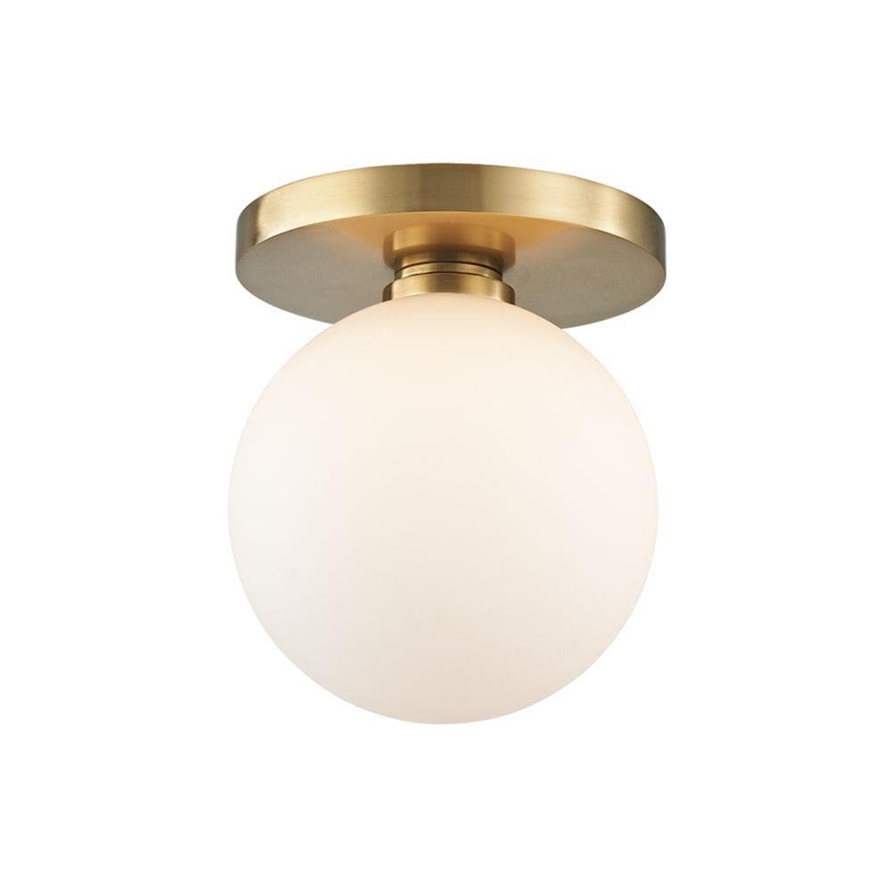 Baird 1 Light Bath Vanity - 4.75 Inches Wide by 4.75 Inches High-Aged Brass Finish