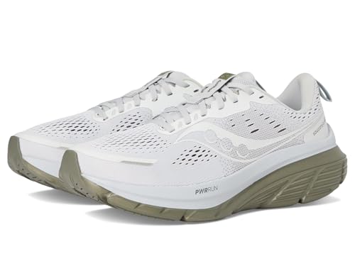 Saucony Men's Guide 18 Sneaker, Cloud/Olive, 10.5