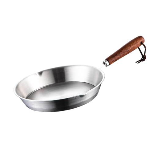 Ollas de salpicaduras de aceite, sartenes pequeñas, antiadherentes, pequeñas sartenes de leche, ollas de aceite caliente, textura de acero inoxidable 304, adecuadas para goteo de aceite