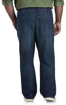 True Nation by DXL Men's Big and Tall Loose-Fit Stretch Dark Wash Jeans - Image 2