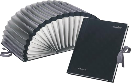 Pagna Vorordner A4 A-Z 20 Fächer mit Band schwarz