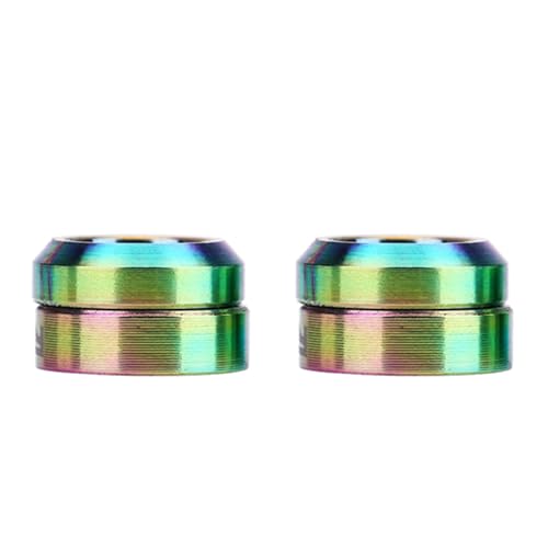 Zerone 4Pcs TC4 Brake Caliper Gasket Spacer, Mini Design, Solid Structure, Vacuum Nitride Coating, Concave Convex Design, Fits Brake Caliper Better, Great for Mountain