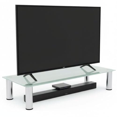 Melko Glasaufsatz für TV Bildschirmerhöhung Glas Monitorerhöhung...