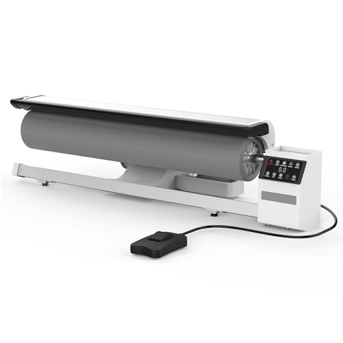 Prensa de vapor continua con interruptor de pie para cuidado profesional de prendas y ropa de cama