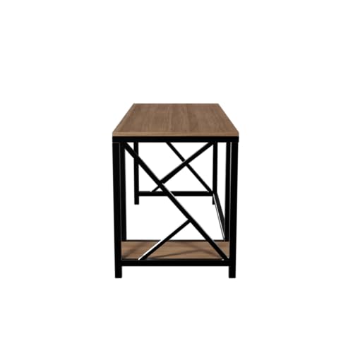 Image of Riyan Luxiwood Patrick Computer Table in Engineering Wood for Home & Office, Simple Style Desk, Scratch Resistance Surface, Easy to Assemble. (Large, Beige)