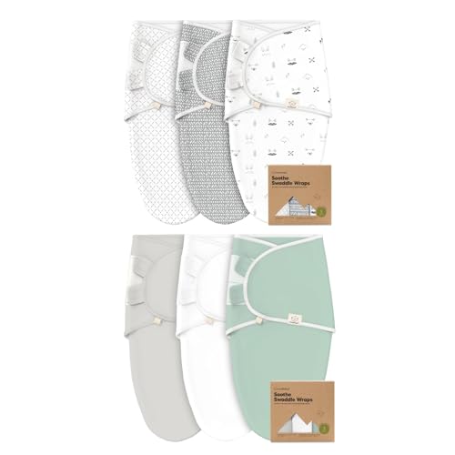 Image of KeaBabies 3-Pack Organic Baby Swaddle Sleep Sacks - Newborn Swaddle Sack, Ergonomic Baby Swaddles 0-3 Months, Swaddles for Newborns, Baby Sleep Sack, Baby Swaddle Blanket Wrap, Baby Essentials