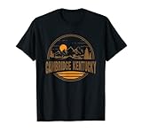 Vintage Cambridge, Kentucky Mountain Hiking Souvenir Print T-Shirt