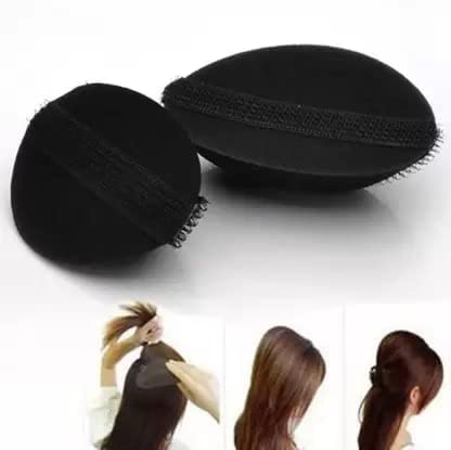 Shivaaro Hair Puff Volumizer Puff Maker Party Hairdos Women's Hair Clip Hair Style Maker Set of 2 Pcs Black