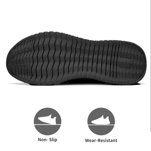 Image of Men's Walking Running Shoes Slip On Sneakers Non Slip Athletic Sports Tennis Fitness Casual Workout Gym Shoes Lightweight Trainers Fashion Soft Comfortable Shoe