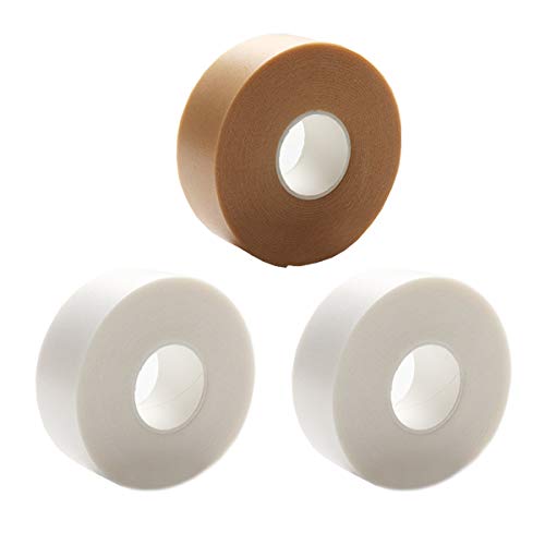 3 Rolls Eyelash Tape,KTOMO Adhesive Fabric Foam Eyelash Tapes Eye Pads Elastic Lash Patch Tape for False Eyelash Extension Supplies
