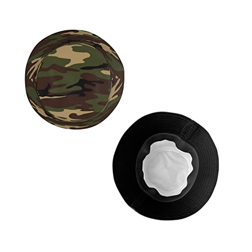 Army Camouflage Bucket Hat For Men Women,Funny Cool Fisherman Cap Packable Casual Fashion Lightweight Travel Beach Sun Hats For Outdoor Headwear,Unisex #TOP5