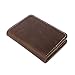 Handmade vintage Men's Minimalist Leather Wallet Card Holder Card Case Wallet Front Pocket Card Organizer(Brown)
