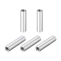 sourcing map 5St Runde Säulen Abstandshalter Buchse Aluminium für Drohne DIY M3x20mm