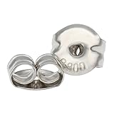 【KOHSAi】ピアスキャッチ SSSサイズ 0.65~0.7mmポスト対応 2個 極小 日本製 金属アレルギー配慮 PT900 プラチナ 両耳ペア