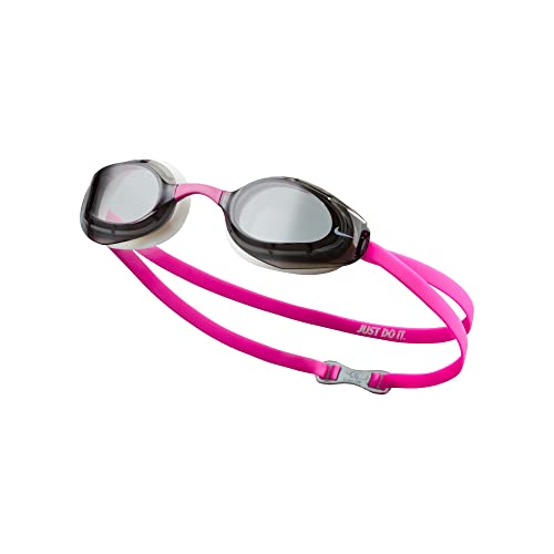 Nike Vapor Goggle-Adult, One Size, 079 Lt Smoke Grey/Pink
