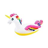 Unicornio Montable Flotador Salvavidas Encantado Inflable De Unicornio Blanco para Alberca o Piscina Intex