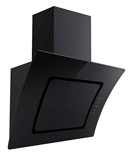 S2-60 ABTZ Dunstabzugshaube mit Randabsaugung schwarz EEK: A 60cm Glas
