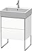 Duravit XSquare Floor Standing Vanity Unit XS447308585 White High Gloss, XSquare Vanity Unit,2 p.-o.Comp.fs 731x584x460mm, White High Gloss