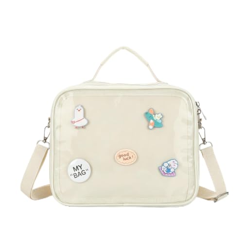Bolsa de pin kawaii que soluciona la perdida de accesorios con ventana transparente