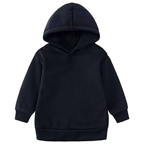 Image of Boys Girls Fall Winter Soft Fleece Lined 2 Piece Athletic Hoodie and Jogger Pants Tracksuit Set,18 Months-14 Years