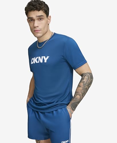 Image of DKNY Men's Short Sleeve Quick Dry 40+ Protection UPF Active Top