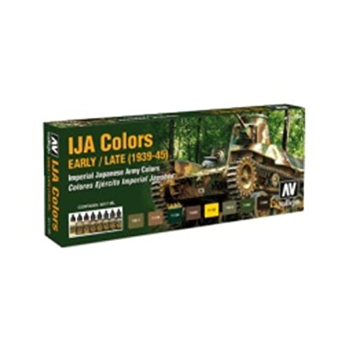 Vallejo armée impériale japonaise set de couleurs acryliques pour éliminer les erreurs de teinte