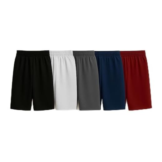 Kit 5 Bermudas Masculinas com Elástico e Bolsos Shorts Básicos para Treino Academia Dia a Dia e Lazer Confortáveis Leves e Versáteis para Todas as Ocasiões (BR, Alfa, M, Regular, Regular, Sortidas)