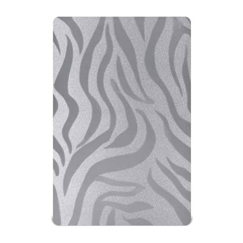 Image of Crib Sheet Breathable Soft Crib Mattress Sheet for Baby Toddler Boys Girls Fitted Crib Sheet Fit Standard Crib Mattress 52 x 28 Inch Light Silvery Zebra Print