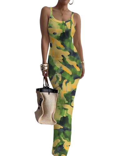 Image of HTD Women Summer Sexy Maxi Bodycon Long Dress Casual Slip Dresses