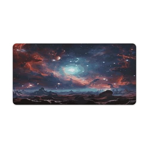 Space with Cluster Pad de Escritorio Grande Antideslizante