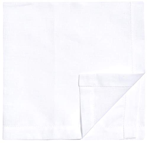 Thomas Ferguson Gentlemen's Linen Hemstitched Handkerchief - BH133 Gift Pack of 4 16 x 16 inches (41 x 41 cm)