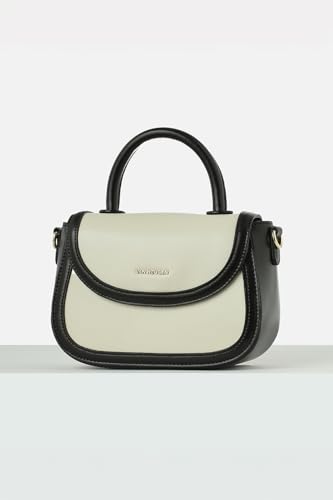Image of Van Heusen Women Satchel Bag |Smart & Stylish Bag | Crossbody Detachable Strap, Green
