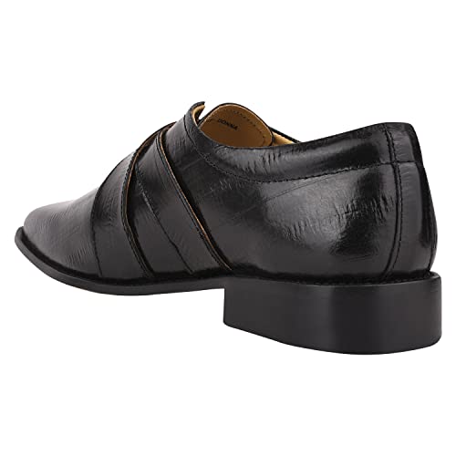 Image of LIBERTYZENO Mens Hornback Print Genuine Leather Lace Up Oxford Dress Shoes