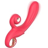 Jinqian Doppelkopf Vibrator wiederaufladbarer Vibrator für Frauen 10 Vibrationsfrequenzen speziell für Frauen entwickelt Sexspielzeug Masturbator sex spielzeug für die paare vibratorensets für frauen