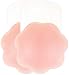 MITALOO Adhesive Silicone Reusable Breast Lift Nipple, Nude, Size 1 Pair Flower