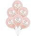 Produktbild DIWULI, 6 Stück Geburtstags Luftballons, Zahl 30, Happy Birthday, Roségoldene Latex-Ballons, Latex-Luftballons, Geburtstagsdeko Ballon-Set Rose-Gold 30. Geburtstag, Party, Dekoration, Geschenk-Deko