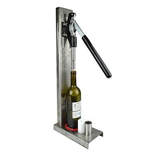 DYRABREST Wine Bottle Floor Corker Manual Hand Bottle Corking Brew Wine Bottle Cap Pressing Machine Industrial Stainless Steel Inserting Stopper Tools