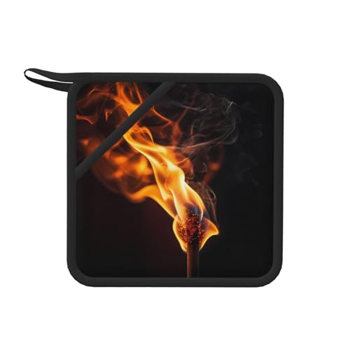 Torches 1 PC Square Silicone Anti-scalding mat - 7.1 inches, Suitable for Frying Pans, ovens, Grills, Tea Sets