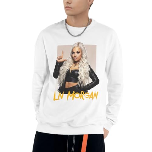 Liv Wrestler Morgan Hoodie Unisex Fashion Round Neck Hooded Casual Long Sleeve Sweatshirt Black