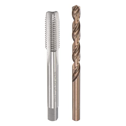 Tarauder l'inox sans casser : Taraud à goujure droite M9 x 1,25 et foret