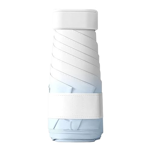 Youding Paraguas de viaje, protección solar, compacto, bolsillo, plano, ultraligero, paraguas UV | plegable, de secado rápido para ir de compras, playa