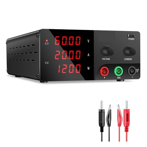 Fuente de alimentación CC variable, 15 V-200 V, for laboratorio, con regulador de voltaje estabilizado de alta potencia y pantalla LED de 4 dígitos. Alta estabilidad(200V 5A)