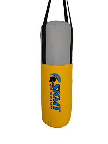 Image of SKMT Kids Boxing kit, Boxing Set for Kids, Boxing Kit for Children (Filled Punching Bag, Gloves and Headgear, Age 7-13 Years) (Yellow)