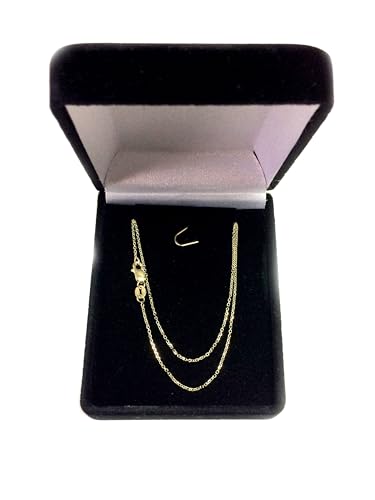 Jewelry Affairs 14k Yellow Gold Cable Link Chain Necklace, 0.8mm4
