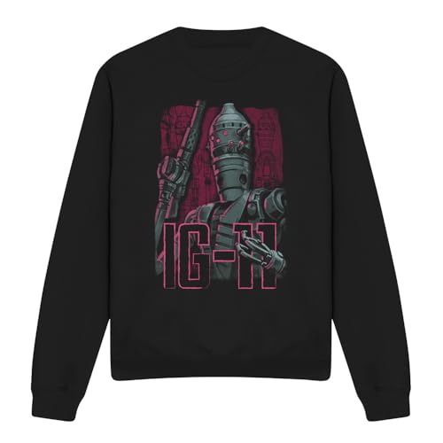 Sweatshirt Mandalorian IG11 noir unisexe un pull chaud résistant pour l'hiver - 4