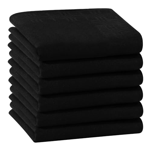 Mouchoirs pour funerailles HOULIFE en coton noir lavable pour apaiser les yeux sensibles