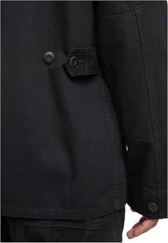 Brandit Men Bdu Twill Jacket Black, Uomo, Black, S - 5
